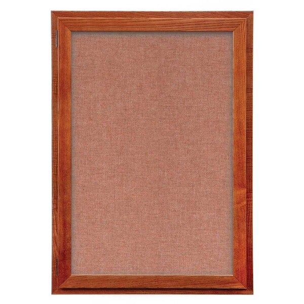 Outdoor Enclosed Combo Board, 72"x36", Black Frame/Black Porc & Black